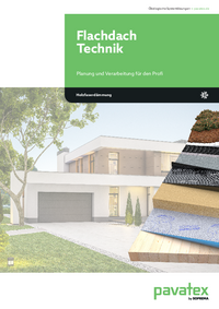 Broschüre zu den Flachdach-Systemen von PAVATEX